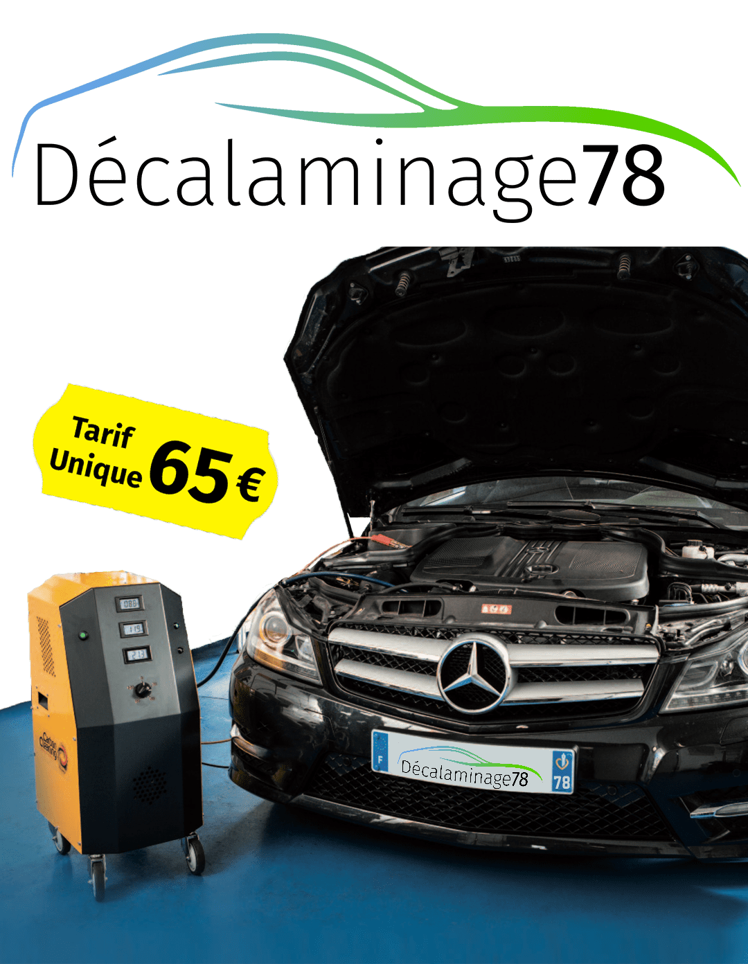 Prestation de décalaminage proposer par décalaminage78 pour un tarif unique de 65 €