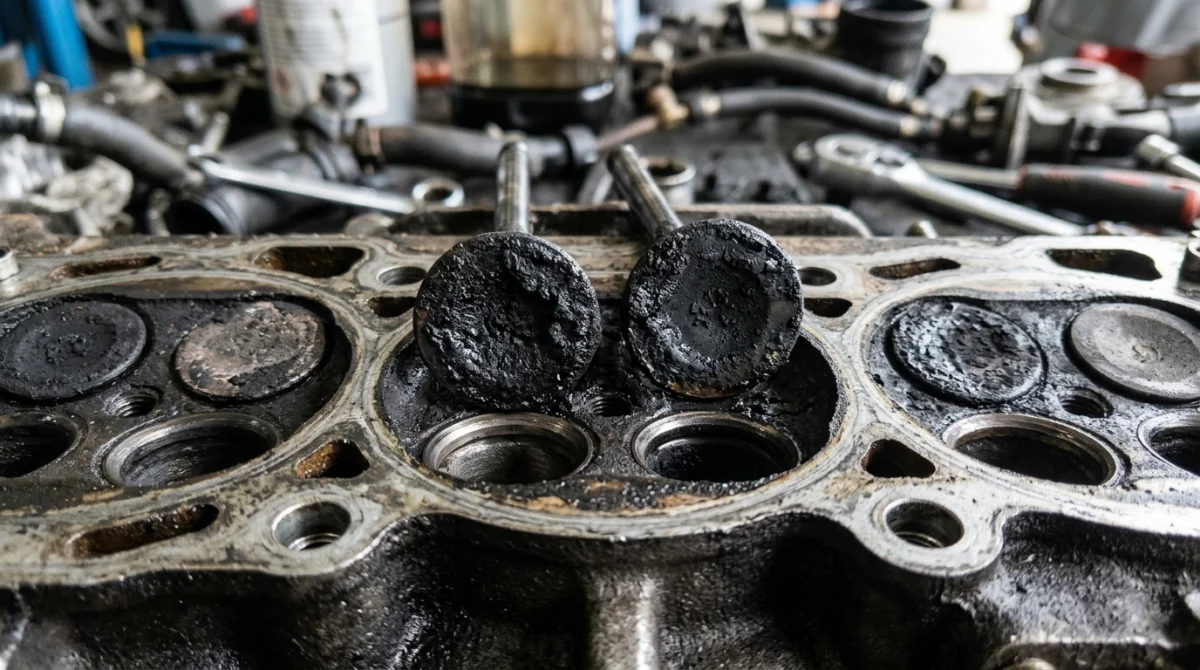 Soupapes moteur calaminées et pertes de performance