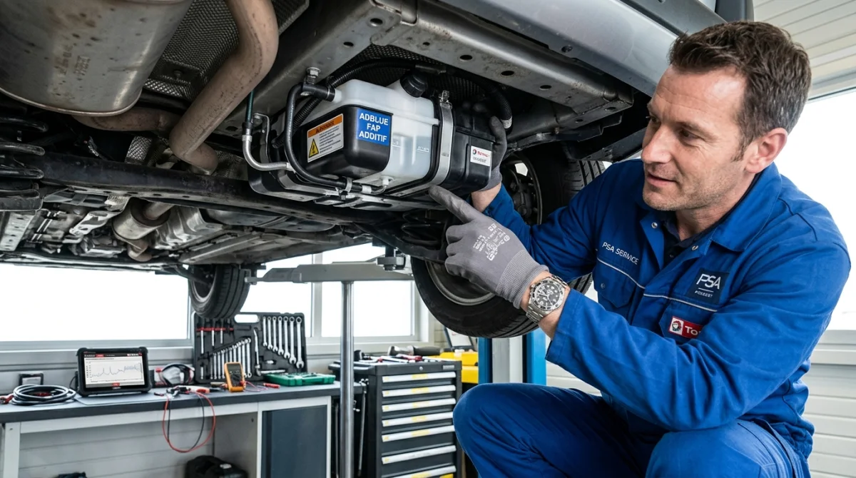 où se trouve le réservoir additif fap peugeot partner
